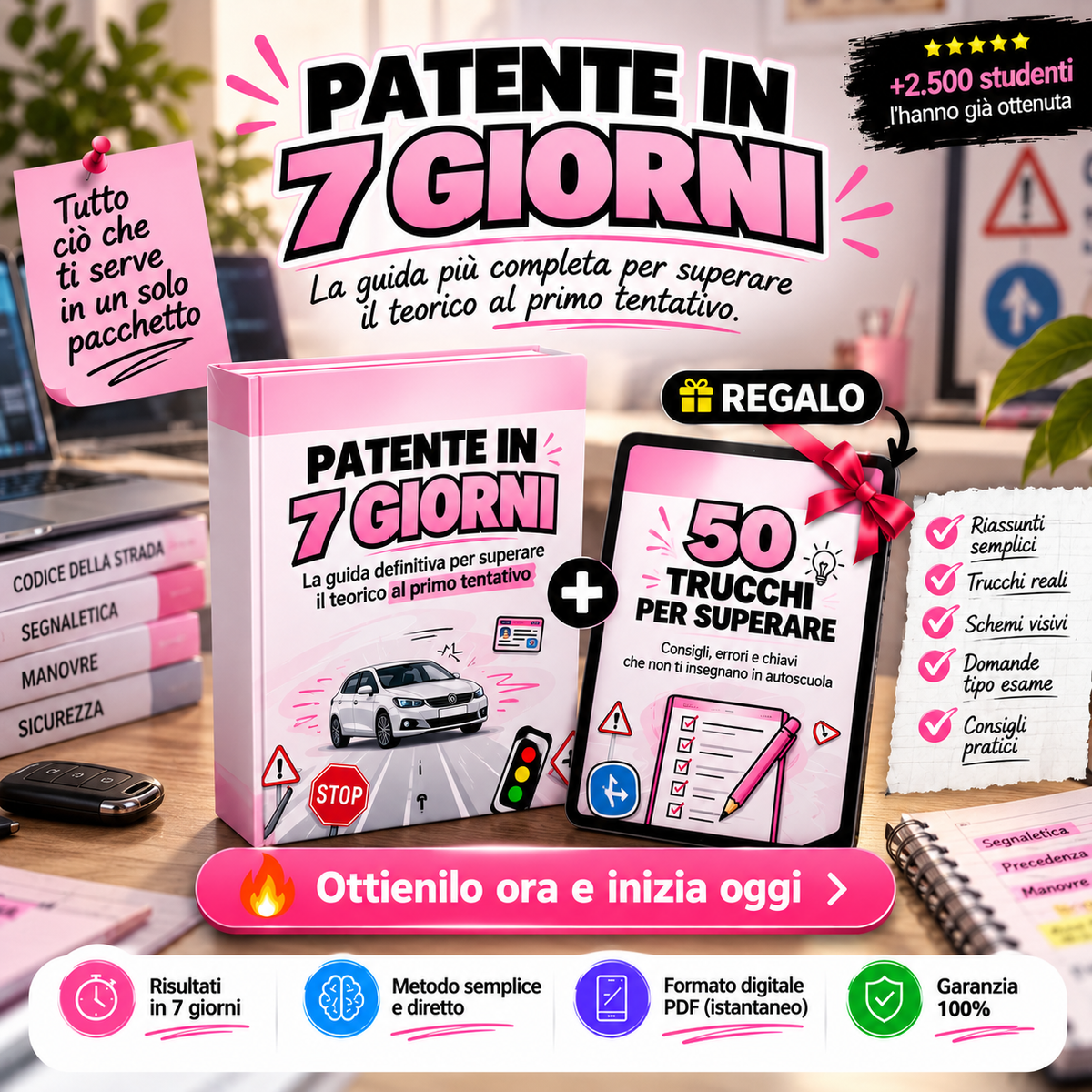 SUPERA LA TEORIA PATENTE IN 7 GIORNI ✅